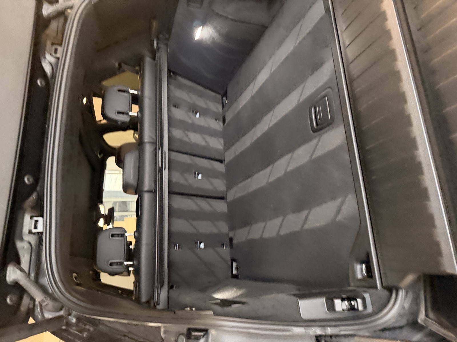 Vacuumed SUV cargo area